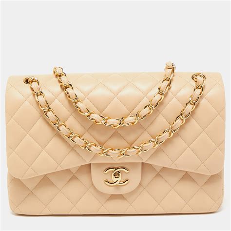 chanel jumbo beige|chanel quilted bag beige.